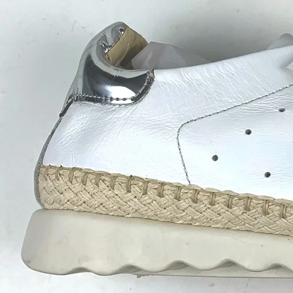 Studio Flexx Womens White Leather Sneakers Size 8 - Picture 3 of 8